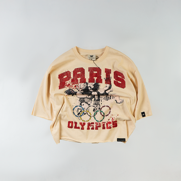 WATSON PARIS CROPPED T-SHIRT (CREAM)