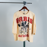 WATSON PARIS CROPPED T-SHIRT (CREAM)