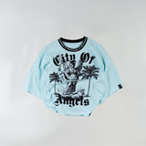 WATSON CITY OF ANGELS CROPPED T-SHIRT (TEAL)