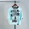 WATSON CITY OF ANGELS CROPPED T-SHIRT (TEAL)