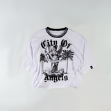 WATSON CITY OF ANGELS CROPPED T-SHIRT (WHITE)