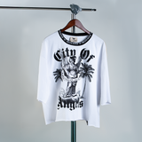 WATSON CITY OF ANGELS CROPPED T-SHIRT (WHITE)