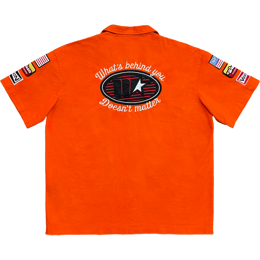 WATSON MULTI PATCH WORK SHIRT (ORANGE)