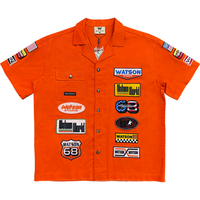 WATSON MULTI PATCH WORK SHIRT (ORANGE)