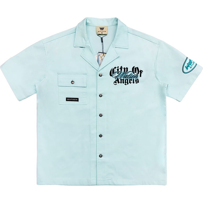 WATSON CITY OF ANGELS WORK SHIRT (LIGHT BLUE)
