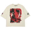PLAYING NOTHING BUT HITS CROPPED T-SHIRT (CREAM)
