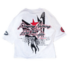 PLAYING NOTHING BUT HITS CROPPED T-SHIRT (WHITE)