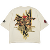 PLAYING NOTHING BUT HITS CROPPED T-SHIRT (CREAM)
