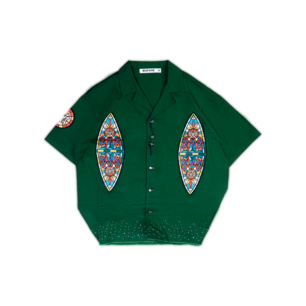 WATSON STAINED GLASS WORK SHIRT (GREEN)