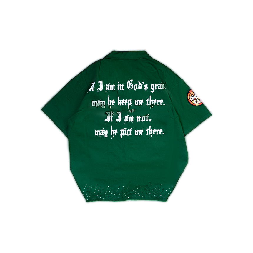 WATSON STAINED GLASS WORK SHIRT (GREEN)