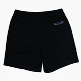 WATSON BENT STRIPES RHINESTONE COTTON SHORTS (BLACK)