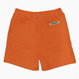 WATSON BENT STRIPES RHINESTONE COTTON SHORTS (ORANGE)