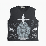WATSON PAID IT ALL CUTOFF T-SHIRT (CHARCOAL)