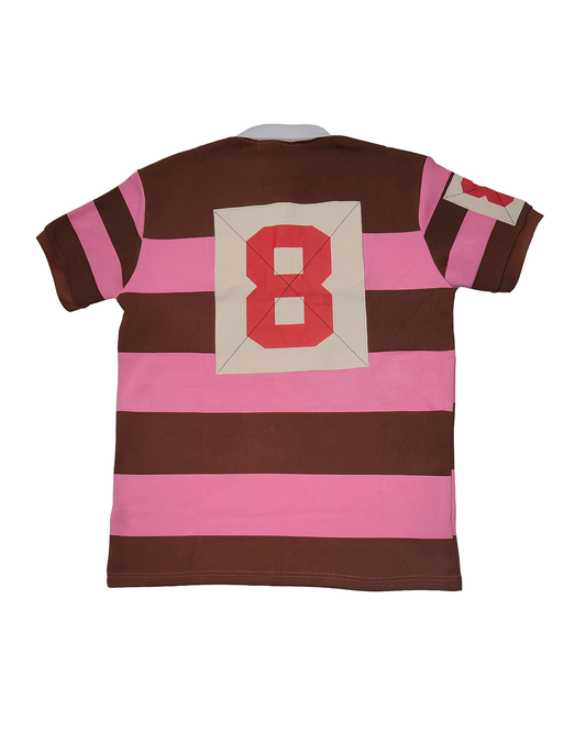 SHORT SLEEVE RUGBY POLO (PINK)