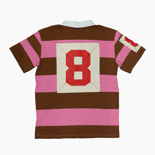 SHORT SLEEVE RUGBY POLO (PINK)