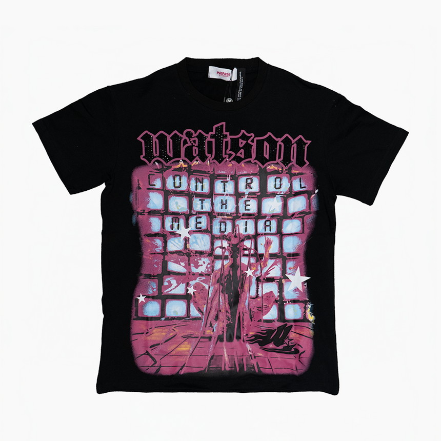WATSON CONTROL THE MEDIA T-SHIRT (BLACK)