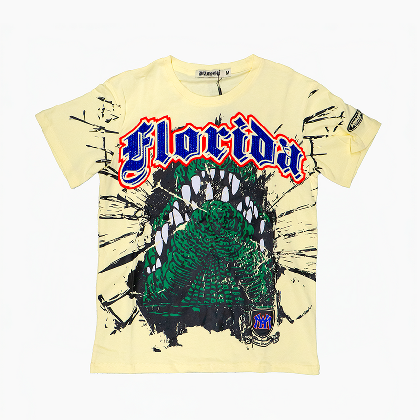 WATSON ALIGATOR BITES NEVER HEAL T-SHIRT (CREAM)