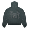 CRYSTAL FULL ZIP HOODIE (CHARCOAL)