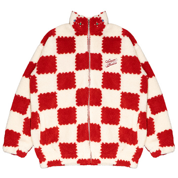 SHERPA JACKET (RED & CREAM)