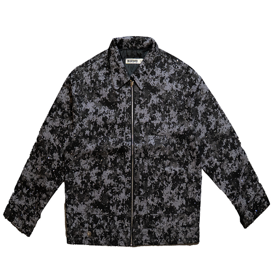 WATSON CAMO CRYSTAL WORK JACKET (BLACK CAMO)