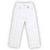 WATSON DENIM PANTS WITH BLACK PEARLS (WHITE)