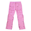 WATSON DENIM PANTS WITH WHITE PEARLS (PINK)