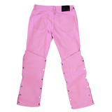 WATSON DENIM PANTS WITH WHITE PEARLS (PINK)