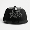 PEARL CHAIN FITTED HAT (BLACK)