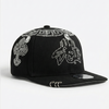 PEARL CHAIN FITTED HAT (BLACK)