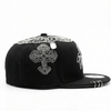 PEARL CHAIN FITTED HAT (BLACK)