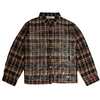 WATSON SPIDER WEB CRYSTAL FLANNEL SHIRT (ORANGE & BLACK)