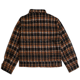 WATSON SPIDER WEB CRYSTAL FLANNEL SHIRT (ORANGE & BLACK)