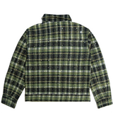 WATSON SPIDER WEB CRYSTAL FLANNEL SHIRT (GREEN & BLACK)