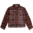 WATSON SPIDER WEB CRYSTAL FLANNEL SHIRT (ORANGE & RED)