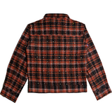 WATSON SPIDER WEB CRYSTAL FLANNEL SHIRT (ORANGE & RED)