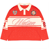 WATSON PEARL RUGBY DIVISION LONG SLEEVE RUGBY POLO (RED)