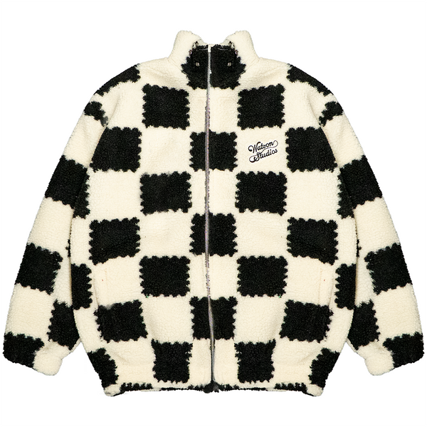 SHERPA JACKET (BLACK & CREAM) – All Star Elite