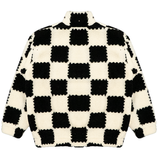 SHERPA JACKET (BLACK & CREAM)