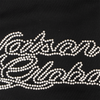 PEARL LINED SWEAT SUIT JACKET (BLACK)