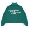 PEARL LINED SWEAT SUIT JACKET (GREEN)
