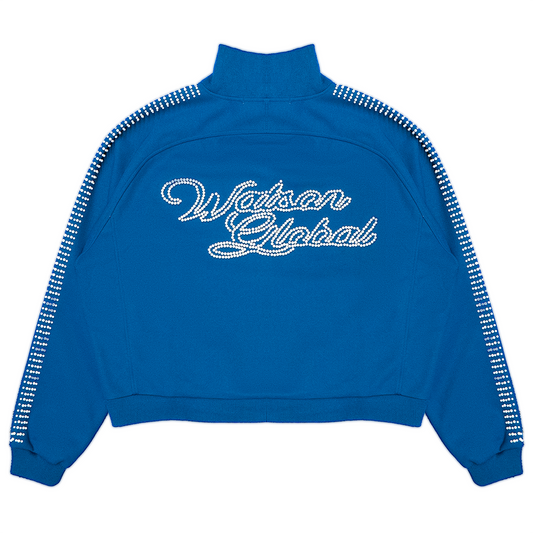 PEARL LINED SWEAT SUIT JACKET (NAVY)