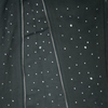 CRYSTAL ZIP FLARE SWEATPANTS (CHARCOAL)