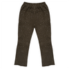 CRYSTAL ZIP FLARE SWEATPANTS (MOCHA)