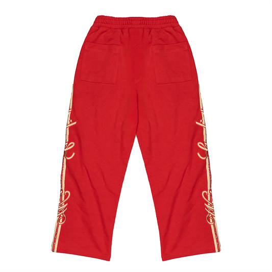 TO GOD BE ALL THE GLORY SWEATPANTS (RED)