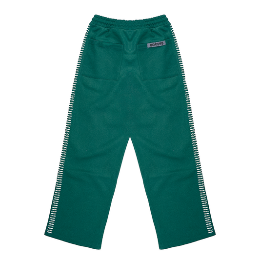 PEARL LINED SWEAT SUIT PANTS (GREEN)