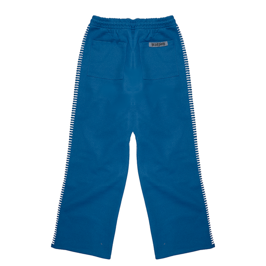 PEARL LINED SWEAT SUIT PANTS (NAVY)