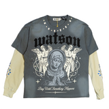 WATSON PRAY UNTIL SOMETHING HAPPENS LONG SLEEVE T-SHIRT