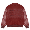 AIM FOR THE STARS VARSITY JACKET (BURGUNDY SUEDE)