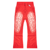 STARS DENIM PANTS (RED)
