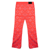 CROSS RHINESTONE DENIM PANTS (RED)